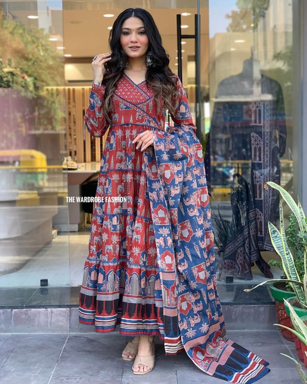 Keshav Pure Muslin Printed Kurti With Bottom Dupatta Exporters In India